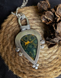 Pendentif jaspe océan