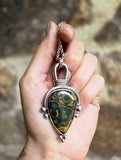Pendentif jaspe océan