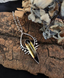 Pendentif citrine fumé