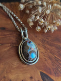 Pendentif opale boulder