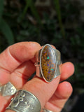 Bague opale boulder taille 55