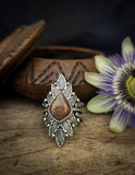 Bague sunstone lattice rainbow taille réglable