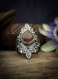 Bague sunstone lattice rainbow taille réglable