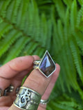 Bague labradorite taille 60