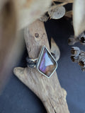 Bague labradorite taille 60