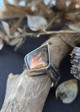 Bague labradorite taille 60