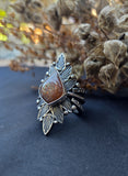Bague sunstone lattice rainbow taille réglable
