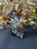 Bague sunstone lattice rainbow taille réglable