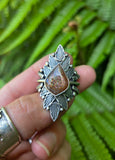 Bague sunstone lattice rainbow taille réglable