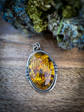 Pendentif ambre / tigre