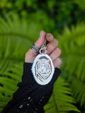 Pendentif ambre / tigre