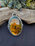 Pendentif ambre / tigre