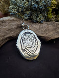 Pendentif ambre / tigre