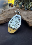 Pendentif ambre / tigre