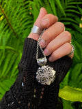 Pendentif mandala/ambre