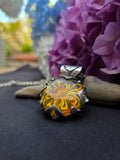 Pendentif mandala/ambre