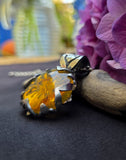 Pendentif mandala/ambre
