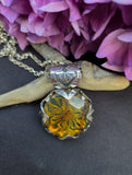 Pendentif mandala/ambre