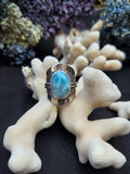 Bague larimar taille réglable