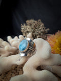 Bague larimar taille réglable