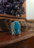 Bague turquoise hubei taille réglable