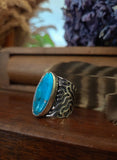 Bague turquoise hubei taille réglable