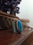 Bague turquoise hubei taille réglable
