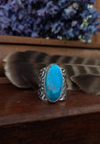Bague turquoise hubei taille réglable