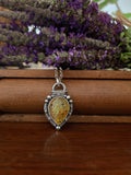 Pendentif opale jaune