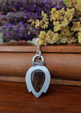 Pendentif quartz fumé a inclusion