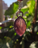 Pendentif calcedoine violette
