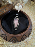 Pendentif calcedoine rose/violet