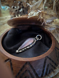 Pendentif calcedoine rose/violet