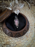 Pendentif calcedoine rose/violet
