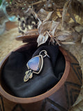 Pendentif calcedoine bleu