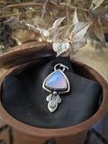 Pendentif calcedoine bleu