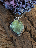 Pendentif phrenite/ arbre
