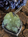 Pendentif phrenite/ arbre