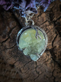 Pendentif phrenite/ arbre