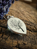 Pendentif phrenite/ arbre