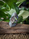 Bague quartz herkimer taille reglable