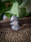 Bague quartz herkimer taille reglable