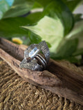 Bague quartz herkimer taille reglable