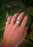 Bague quartz herkimer taille reglable