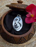 Pendentif agate de gobi/ dragon