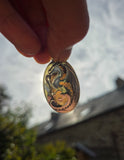Pendentif agate de gobi/ dragon