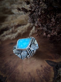 Bague hemimorphite taille réglable