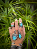 Bague hemimorphite taille réglable