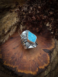 Bague hemimorphite taille réglable