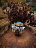 Bague hemimorphite taille réglable